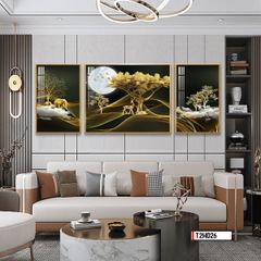 TRANH TREO TƯỜNG PHÒNG KHÁCH - TRANH HƯƠU TÀI LỘC | MÃ T2HD26