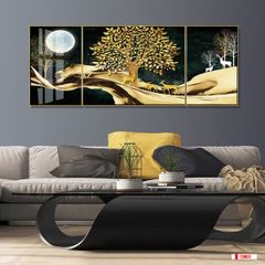 TRANH TREO TƯỜNG PHÒNG KHÁCH - TRANH HƯƠU TÀI LỘC | MÃ T2HD31