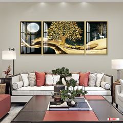 TRANH TREO TƯỜNG PHÒNG KHÁCH - TRANH HƯƠU TÀI LỘC | MÃ T2HD31