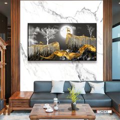 TRANH TREO TƯỜNG PHÒNG KHÁCH - TRANH HƯƠU TÀI LỘC - KHỔ LỚN | Mã T2HD43