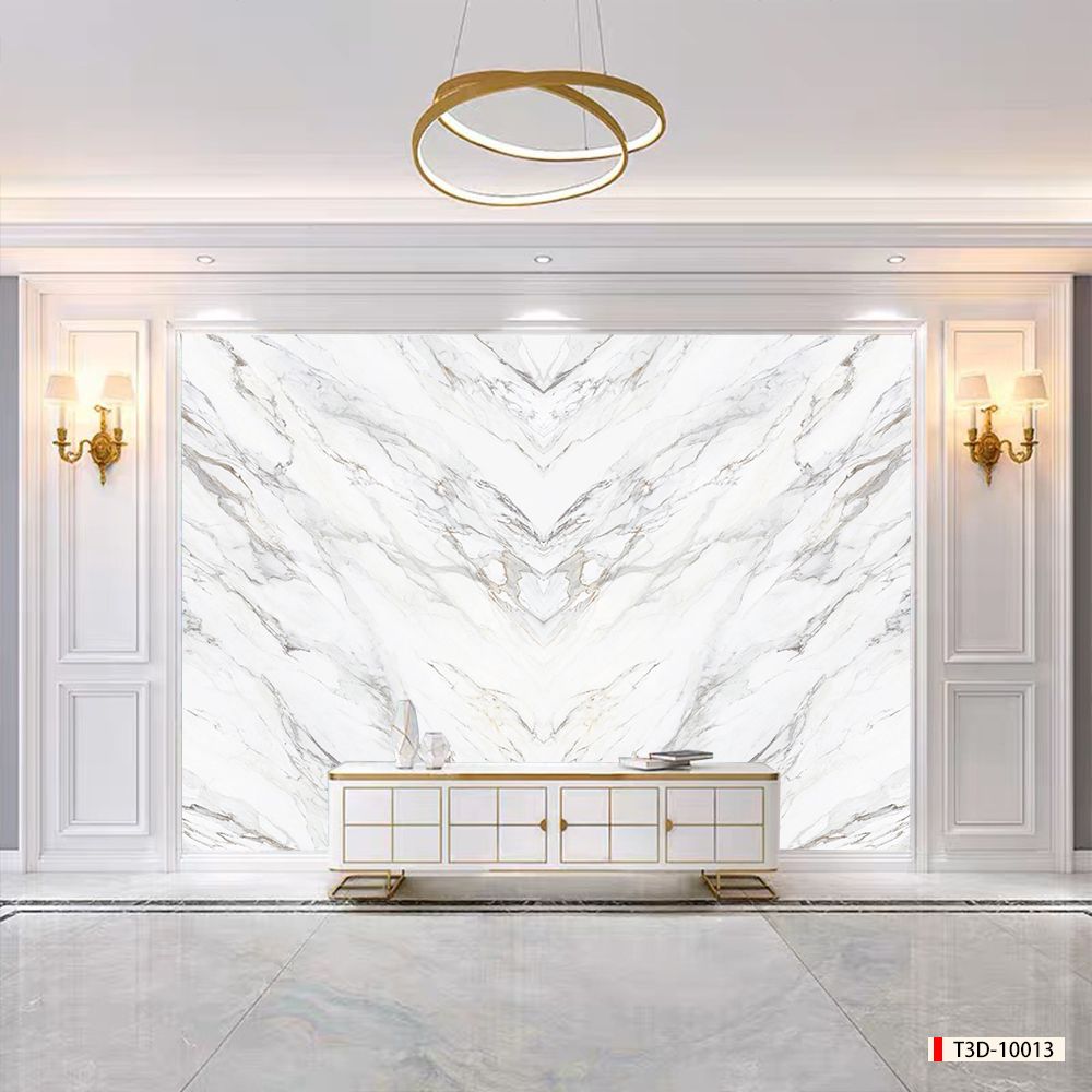 BST161 - TẤM ỐP VÂN ĐÁ ĐỐI XỨNG VÁCH TIVI - PHÒNG KHÁCH -TẤM ỐP PVC