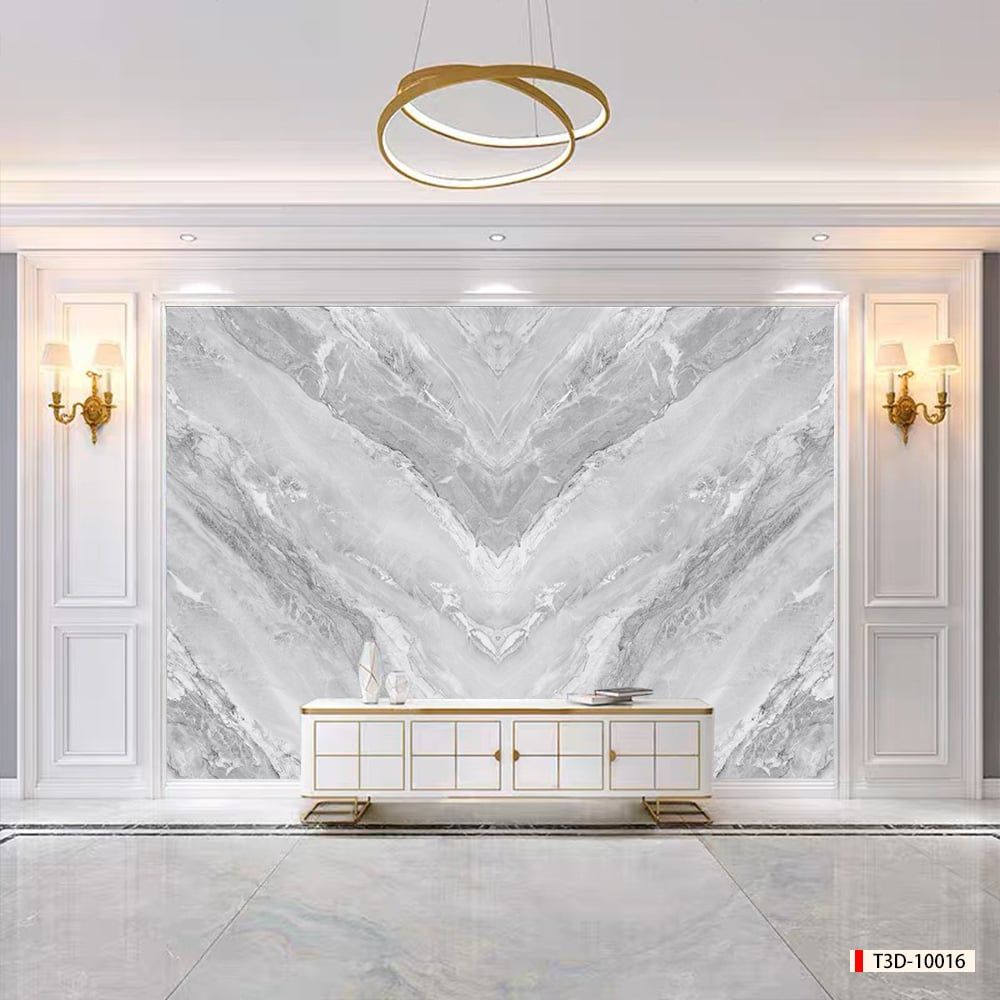 BST161 - TẤM ỐP VÂN ĐÁ ĐỐI XỨNG VÁCH TIVI - PHÒNG KHÁCH -TẤM ỐP PVC