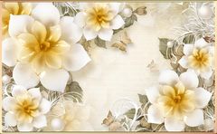 TRANH PVC ỐP TƯỜNG - VÁCH TRANG TRÍ TIVI PHÒNG KHÁCH, PHÒNG NGỦ - TRANH VÂN ĐÁ HOA 3D | MÃ T3D-1046