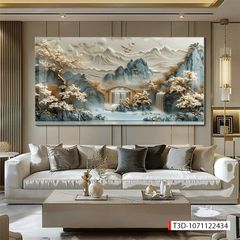 917 - TRANH TREO PHÒNG KHÁCH - TRANH TRANG TRÍ - TRANH TREO TƯỜNG PHONG CẢNH THIÊN NHIÊN - TRANH ĐƠN NGANG | MÃ T3D-1071122434