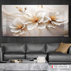 324 - TRANH TREO TƯỜNG PHÒNG KHÁCH HIỆN ĐẠI SANG TRỌNG -TRANH HOA, BÌNH HOA 3D | MÃ TRANH T3D-10767025