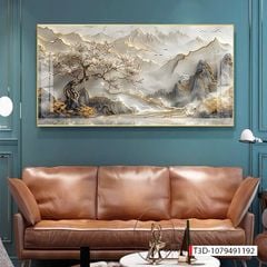 364 - TRANH TREO PHÒNG KHÁCH HIỆN ĐẠI - TRANH TRANG TRÍ - TRANH TREO TƯỜNG PHONG CẢNH THIÊN NHIÊN - KIỂU TRANH LIỀN KHỔ | MÃ T3D-1079491192