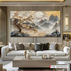 918 - TRANH TREO PHÒNG KHÁCH - TRANH TRANG TRÍ - TRANH TREO TƯỜNG PHONG CẢNH THIÊN NHIÊN - TRANH ĐƠN NGANG | MÃ T3D-1087992592
