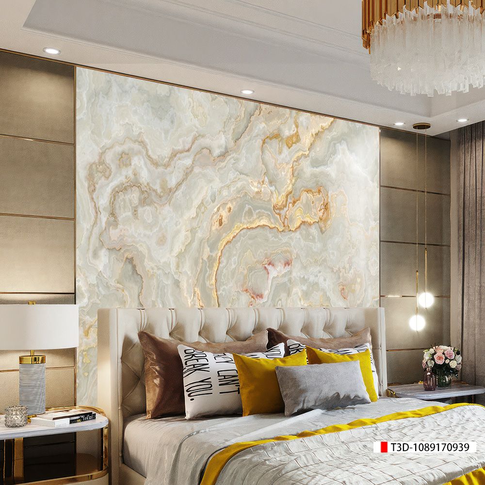 TRANH PVC ỐP TƯỜNG - VÁCH TRANG TRÍ PHÒNG KHÁCH - TRANH VÂN ĐÁ MÃ NÃO | MÃ T3D-1089170939