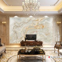 TRANH PVC ỐP TƯỜNG - TRANH VÂN ĐÁ TRẮNG - VÂN MÂY - THẠCH ANH | MÃ T3D-1089170939