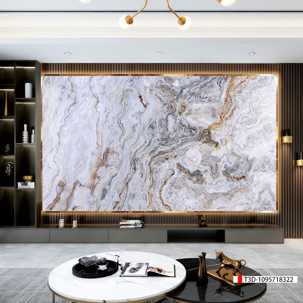 TRANH PVC ỐP TƯỜNG - VÁCH TRANG TRÍ PHÒNG KHÁCH - TRANH VÂN ĐÁ MÃ NÃO | MÃ T3D-1095718322