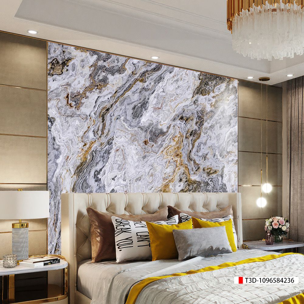 TRANH PVC ỐP TƯỜNG - VÁCH TRANG TRÍ PHÒNG KHÁCH - TRANH VÂN ĐÁ MÃ NÃO | MÃ T3D-1096584236