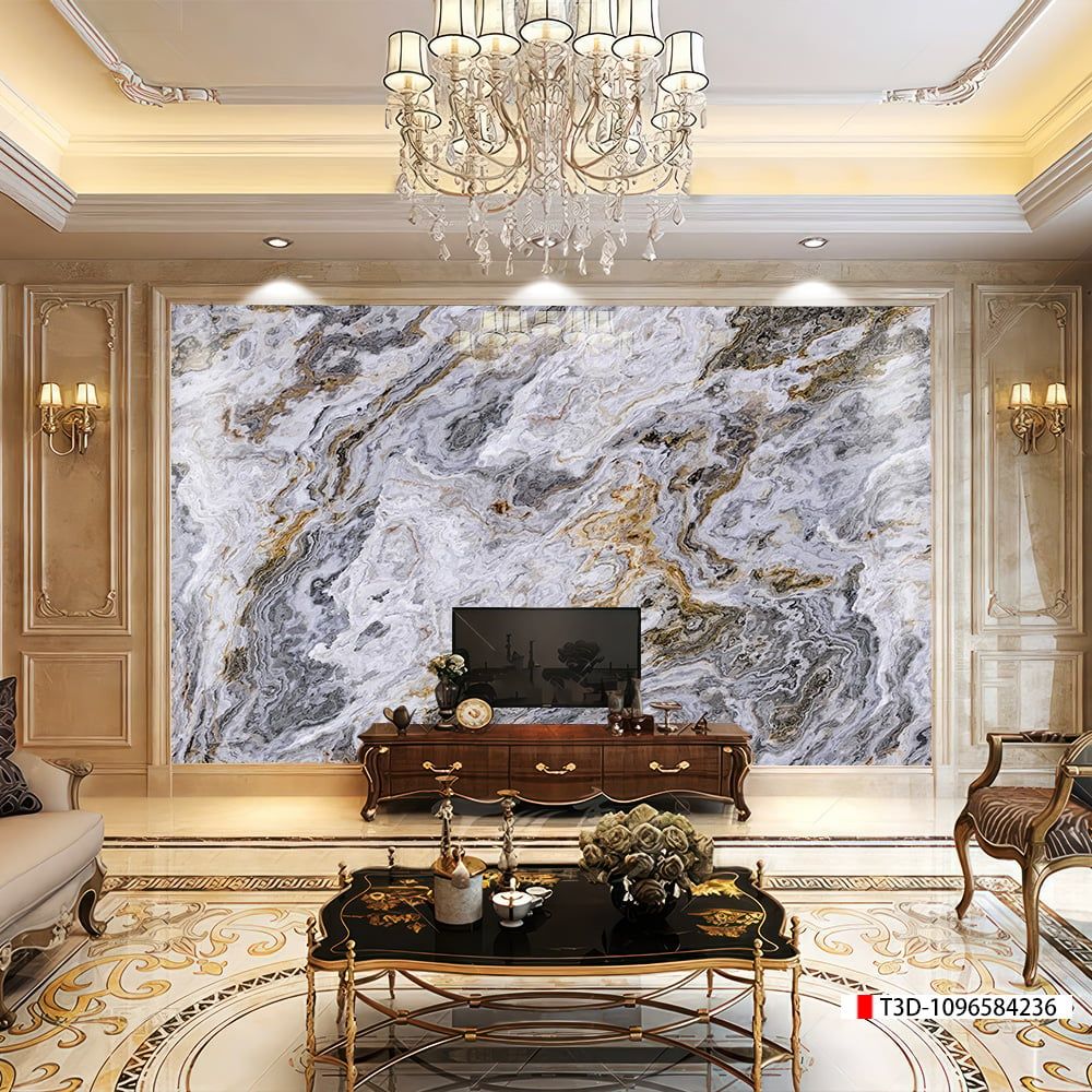 TRANH PVC ỐP TƯỜNG - TRANH VÂN ĐÁ TRẮNG - VÂN MÂY - THẠCH ANH | MÃT3D-1096584236