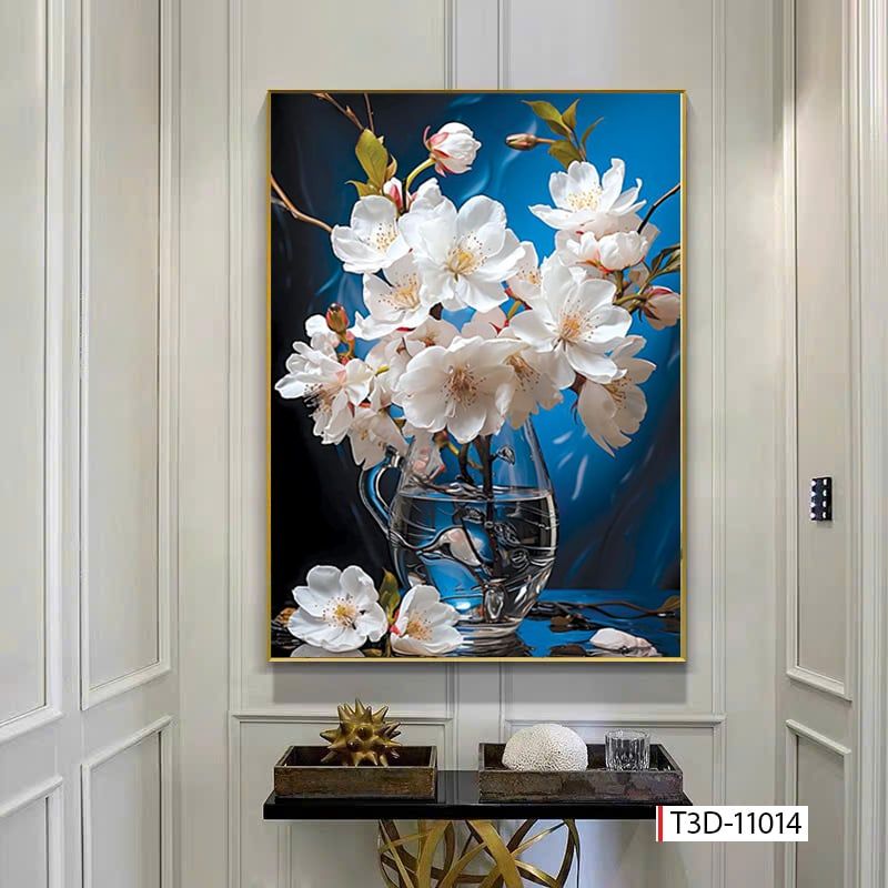 BST166 - TRANH TREO TƯỜNG HOA 3D HÀNH LANG, CẦU THANG, LỐI ĐI -TRÊN KỆ - TRANH TREO ĐƠN DỌC