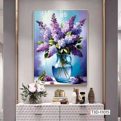 BST166 - TRANH TREO TƯỜNG HOA 3D HÀNH LANG, CẦU THANG, LỐI ĐI -TRÊN KỆ - TRANH TREO ĐƠN DỌC