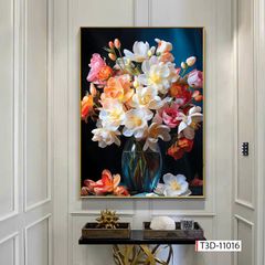 BST166 - TRANH TREO TƯỜNG HOA 3D HÀNH LANG, CẦU THANG, LỐI ĐI -TRÊN KỆ - TRANH TREO ĐƠN DỌC