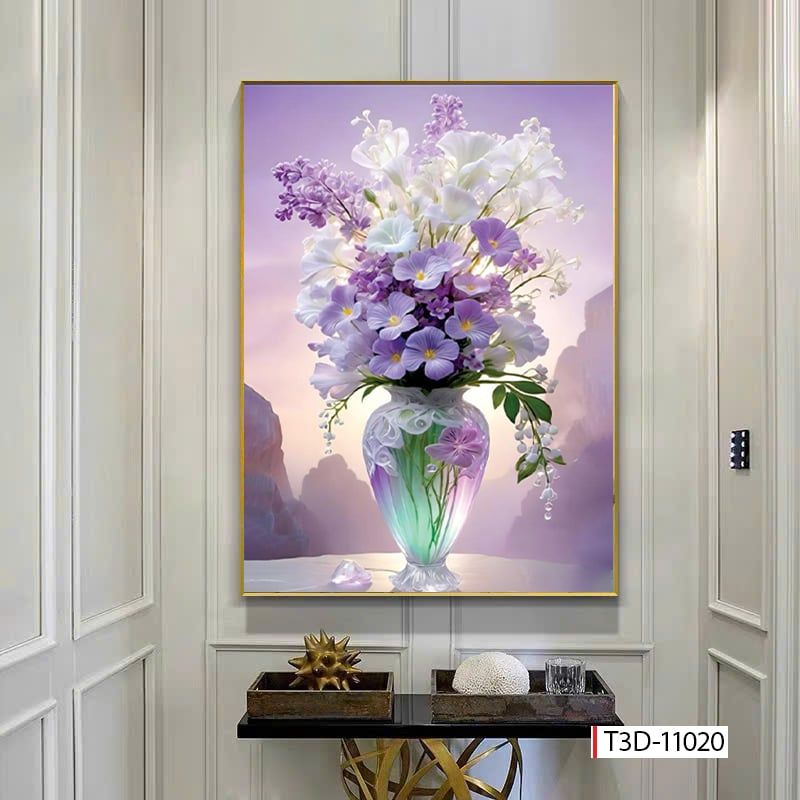 BST166 - TRANH TREO TƯỜNG HOA 3D HÀNH LANG, CẦU THANG, LỐI ĐI -TRÊN KỆ - TRANH TREO ĐƠN DỌC