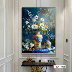 BST166 - TRANH TREO TƯỜNG HOA 3D HÀNH LANG, CẦU THANG, LỐI ĐI -TRÊN KỆ - TRANH TREO ĐƠN DỌC