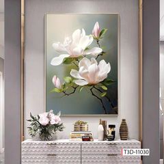 BST166 - TRANH TREO TƯỜNG HOA 3D HÀNH LANG, CẦU THANG, LỐI ĐI -TRÊN KỆ - TRANH TREO ĐƠN DỌC