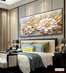 BST 161 TRANH TREO BÌNH HOA 3D - PHÒNG KHÁCH, SAU SOFA, PHÒNG NGỦ - TRANH ĐƠN NGANG