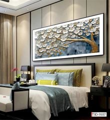BST 161 TRANH TREO BÌNH HOA 3D - PHÒNG KHÁCH, SAU SOFA, PHÒNG NGỦ - TRANH ĐƠN NGANG