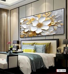 BST 161 TRANH TREO BÌNH HOA 3D - PHÒNG KHÁCH, SAU SOFA, PHÒNG NGỦ - TRANH ĐƠN NGANG