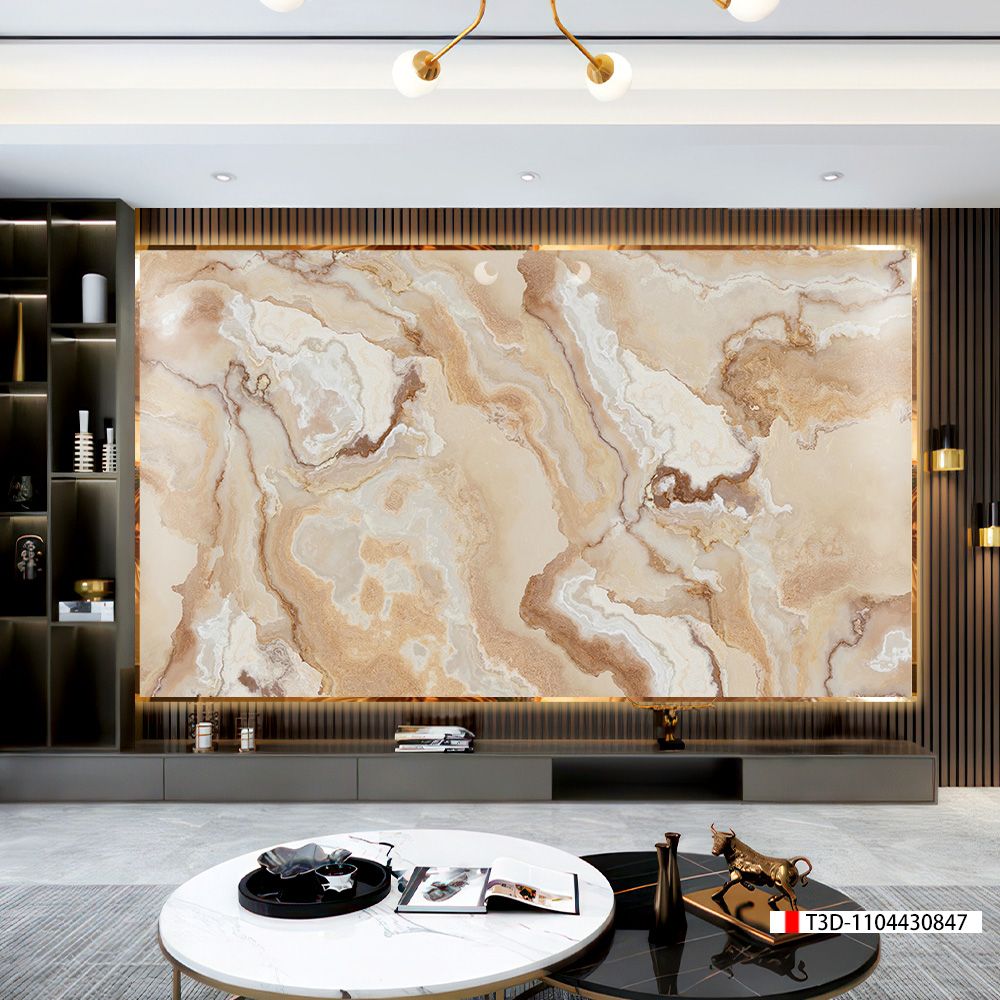 TRANH PVC ỐP TƯỜNG - TRANH VÂN ĐÁ TRẮNG - VÂN MÂY - THẠCH ANH | MÃ T3D-1104430847