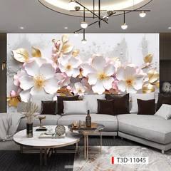 225 TRANH DÁN TƯỜNG 3D -TRANH DÁN PHÒNG NGỦ HOA 3D- TRANH DÁN PHÒNG KHÁCH SAU SOFA | MÃ TRANH T3D-11045