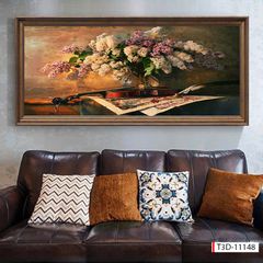 BST167 - TRANH TREO TƯỜNG PHÒNG KHÁCH - SAU SOFA - TRANH HOA 3D CỔ ĐIỂN