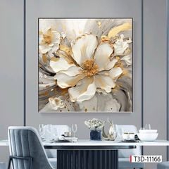 271 TRANH TREO TƯỜNG HOA 3D - TRANH TREO PHÒNG ĂN - TRANH TREO PHÒNG BẾP | MÃ TRANH  T3D-11166