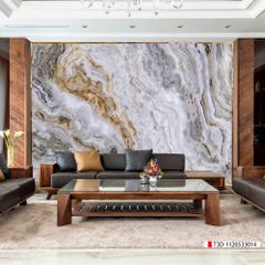 BST116 - TRANH PVC ỐP TƯỜNG - TRANG TRÍ PHÒNG KHÁCH - TRANH VÂN ĐÁ TRẮNG, VÂN MÂY - KHỔ LỚN