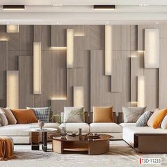 171 TRANH DÁN TƯỜNG 3D -TRANH DÁN PHÒNG NGỦ HIỆN ĐẠI TRỪU TƯỢNG- TRANH DÁN PHÒNG KHÁCH SAU SOFA  |MÃ TRANH T3D-11233