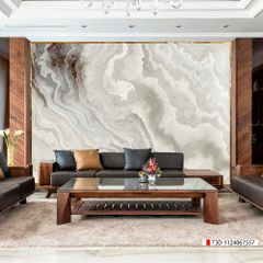 TRANH PVC ỐP TƯỜNG - VÁCH TRANG TRÍ PHÒNG KHÁCH - TRANH VÂN ĐÁ MÃ NÃO | MÃ T3D-1124067557