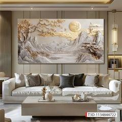923 - TRANH TREO PHÒNG KHÁCH - TRANH TRANG TRÍ - TRANH TREO TƯỜNG PHONG CẢNH THIÊN NHIÊN - TRANH ĐƠN NGANG | MÃ T3D-1134844722