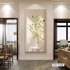 BST173 - TRANH TREO HÀNH LANG LỐI ĐI - TRANH TRANG TRÍ - TRANH TREO TƯỜNG HOA - BÌNH HOA - KIỂU TRANH ĐƠN DỌC