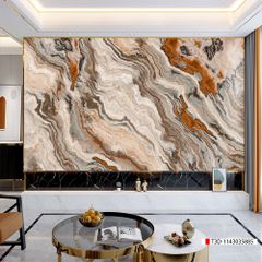 TRANH PVC ỐP TƯỜNG - VÁCH TRANG TRÍ PHÒNG KHÁCH - TRANH VÂN ĐÁ MÃ NÃO | MÃ T3D-1143035885