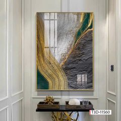 449 - TRANH TREO HÀNH LANG LỐI ĐI - TRANH TRANG TRÍ - TRANH TREO TƯỜNG HIỆN ĐẠI TRỪU TƯỢNG - KIỂU TRANH LIỀN KHỔ | MÃ T3D - 11560