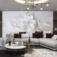 215 TRANH DÁN TƯỜNG 3D -TRANH DÁN PHÒNG NGỦ HOA 3D- TRANH DÁN PHÒNG KHÁCH SAU SOFA | MÃ TRANH T3D-11586