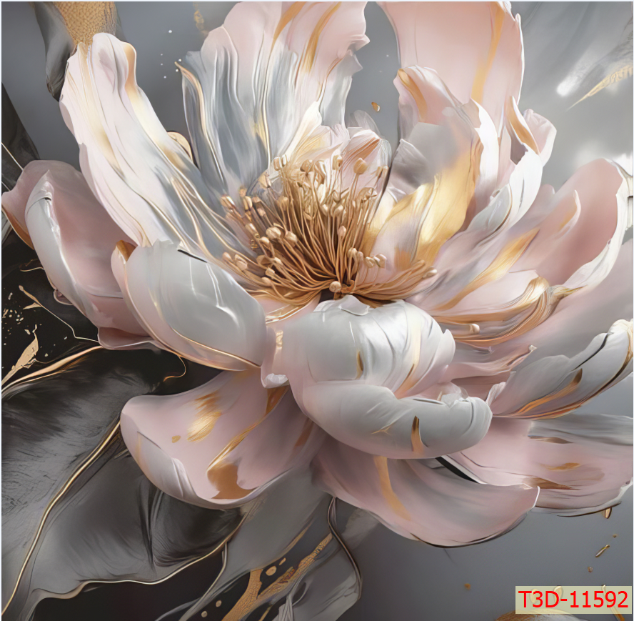 273 TRANH TREO TƯỜNG HOA 3D - TRANH TREO PHÒNG ĂN - TRANH TREO PHÒNG BẾP | MÃ TRANH  T3D-11592