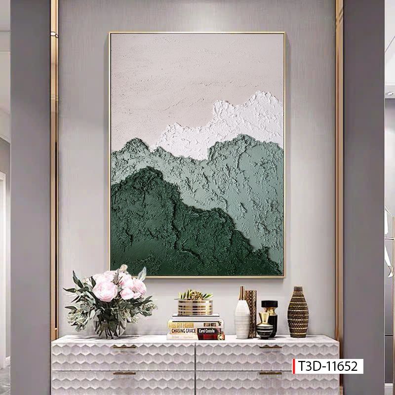 514 - TRANH TREO HÀNH LANG LỐI ĐI - TRANH TRANG TRÍ - TRANH TREO TƯỜNG HIỆN ĐẠI TRỪU TƯỢNG - KIỂU TRANH DỌC | MÃ T3D-11652