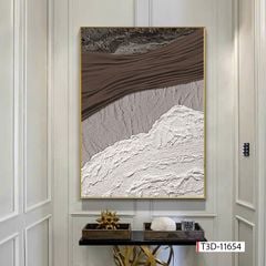 516 - TRANH TREO HÀNH LANG LỐI ĐI - TRANH TRANG TRÍ - TRANH TREO TƯỜNG HIỆN ĐẠI TRỪU TƯỢNG - KIỂU TRANH DỌC | MÃ T3D-11654