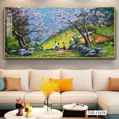 BST171 - TRANH TREO TƯỜNG PHÒNG KHÁCH SAU SOFA - TRANH TREO TƯỜNG PHONG CẢNH THIÊN NHIÊN.