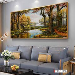 BST171 - TRANH TREO TƯỜNG PHÒNG KHÁCH SAU SOFA - TRANH TREO TƯỜNG PHONG CẢNH THIÊN NHIÊN.