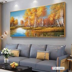 BST171 - TRANH TREO TƯỜNG PHÒNG KHÁCH SAU SOFA - TRANH TREO TƯỜNG PHONG CẢNH THIÊN NHIÊN.