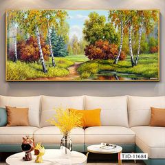BST171 - TRANH TREO TƯỜNG PHÒNG KHÁCH SAU SOFA - TRANH TREO TƯỜNG PHONG CẢNH THIÊN NHIÊN.