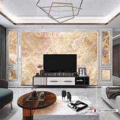 TRANH PVC ỐP TƯỜNG - VÁCH TRANG TRÍ PHÒNG KHÁCH - TRANH VÂN ĐÁ MÃ NÃO | MÃ T3D-1168989040