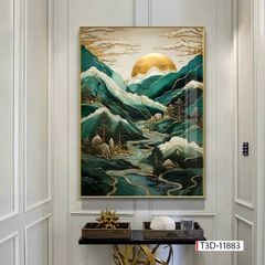 270 - TRANH TREO TƯỜNG CHIẾU NGHỈ CẦU THANG LỐI ĐI - TRANH TREO PHONG CẢNH SÔNG - NÚI - BIỂN| MÃ T3D-11883