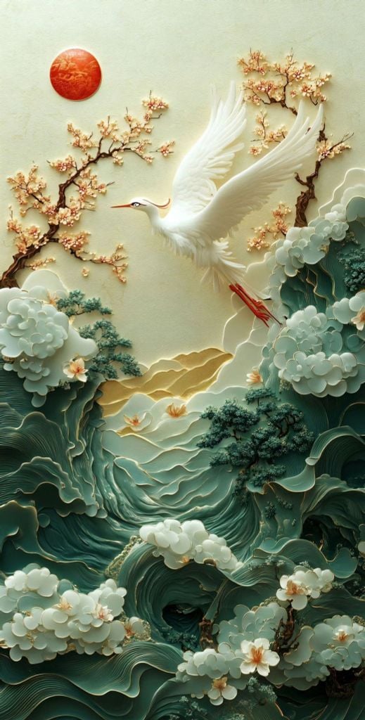 275 - TRANH TREO TƯỜNG CHIẾU NGHỈ CẦU THANG LỐI ĐI - TRANH TREO PHONG CẢNH SÔNG - NÚI - BIỂN| MÃ T3D-11889