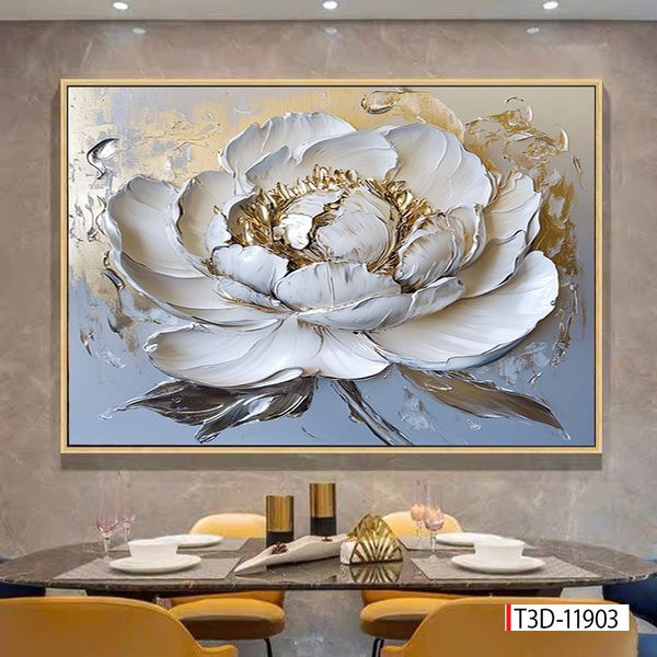 279 TRANH TREO TƯỜNG HOA 3D - TRANH TREO PHÒNG ĂN - TRANH TREO PHÒNG BẾP | MÃ TRANH T3D-11903