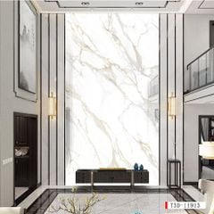 267 - TẤM ỐP VÂN ĐÁ THÔNG TẦNG - VÂN ĐÁ DUPLEX - TẤM ỐP PVC PHÒNG KHÁCH |  MÃ TRANH T3D-11913
