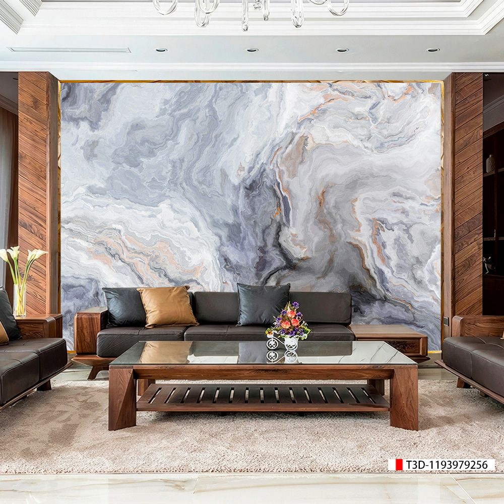 TRANH PVC ỐP TƯỜNG - VÁCH TRANG TRÍ PHÒNG KHÁCH - TRANH VÂN ĐÁ MÃ NÃO | MÃ TT3D-1193979256